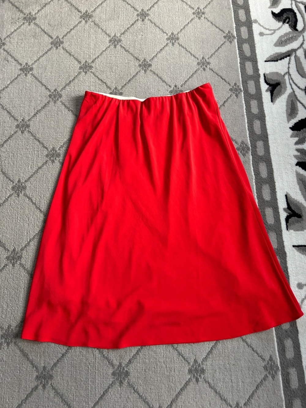 Lane Bryant Bright Coral A-Line Skirt